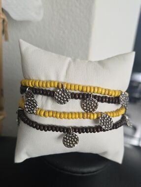 Paparazzi Woodnt Count It Yellow Bracelet NWT